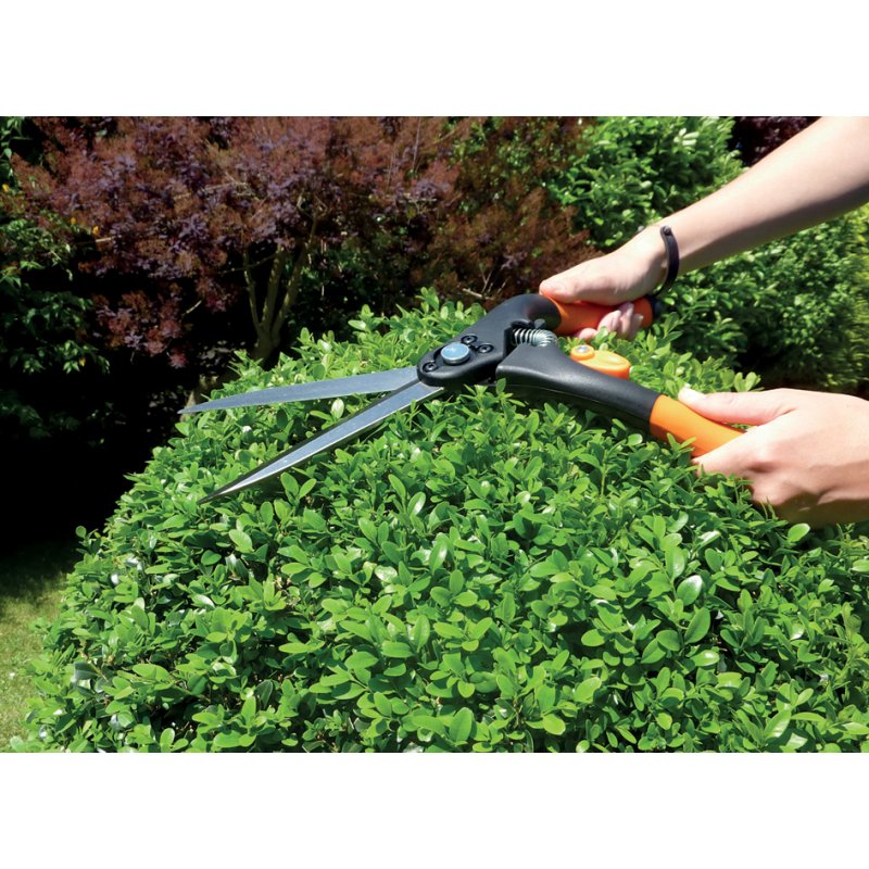 Garten PRIMUS buxusschaar groot, zwart/oranje, hartverchromd, antiaanbaklaag